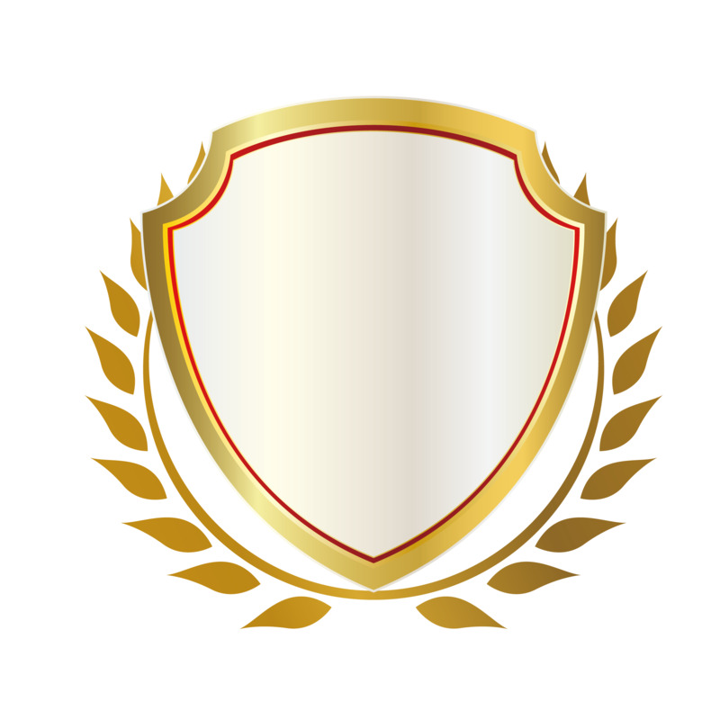盾牌形徽章高清PNG透明免扣设计素材免费下载