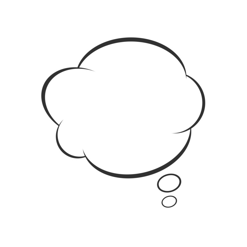 云团卡通对话框装饰高清PNG透明免扣设计素材免费下载