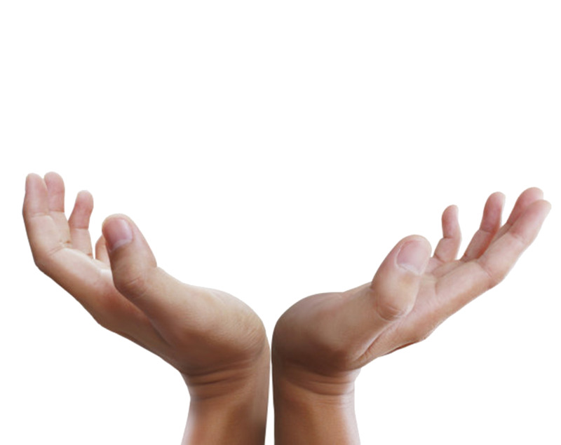 双手捧手臂高清PNG透明免扣设计素材免费下载