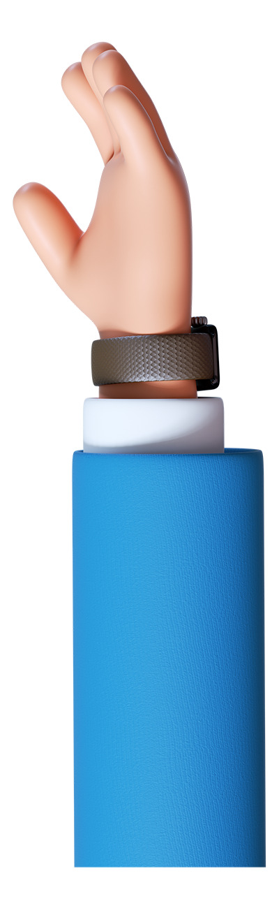 C4D手人物高清PNG透明免扣设计素材免费下载