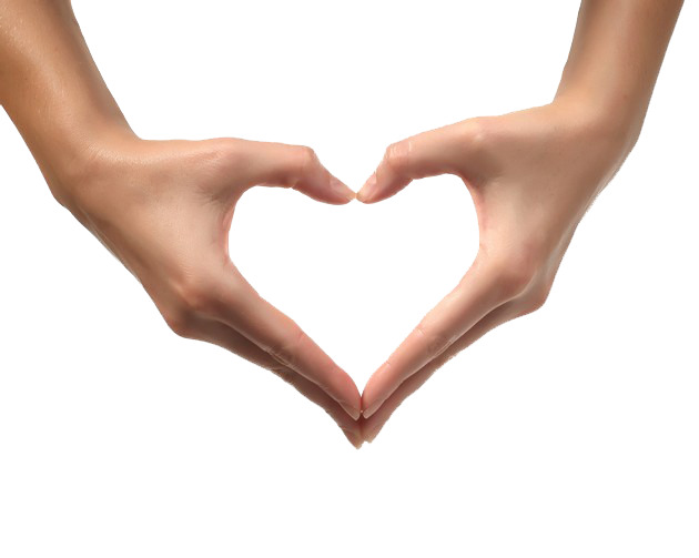 双手比心形高清PNG透明免扣设计素材免费下载