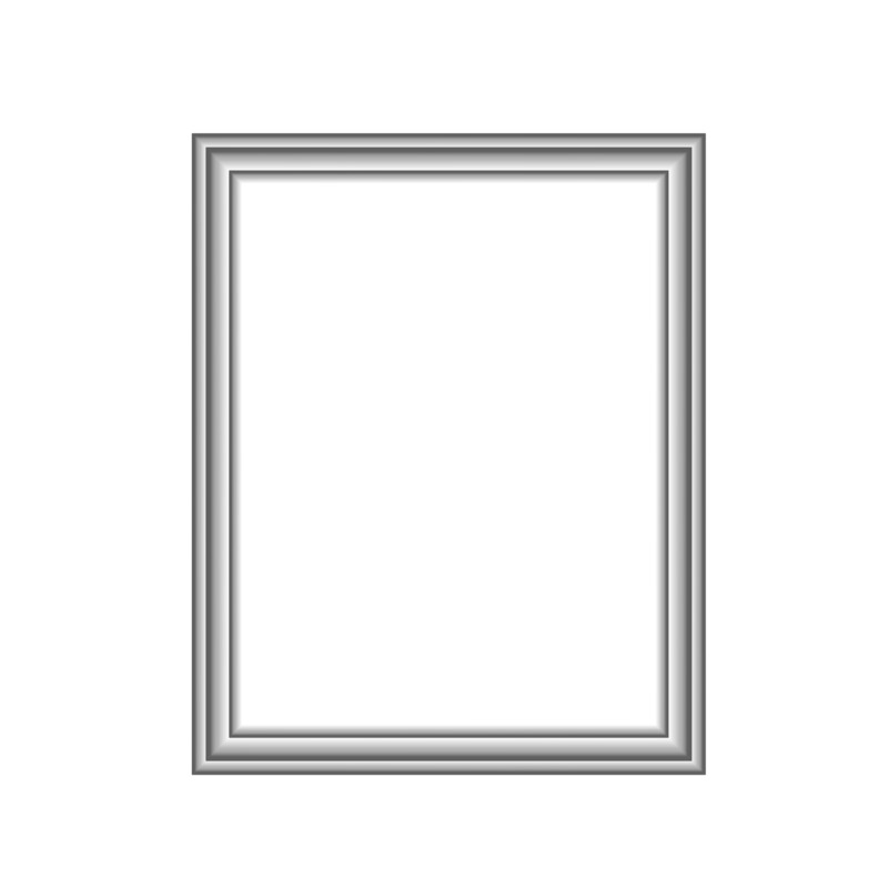 铝合金边框相框高清PNG透明免扣设计素材免费下载