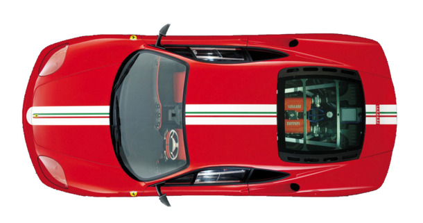 红色车俯视图高清PNG透明免扣设计素材免费下载