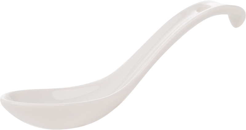 白色陶瓷勺子高清PNG透明免扣设计素材免费下载