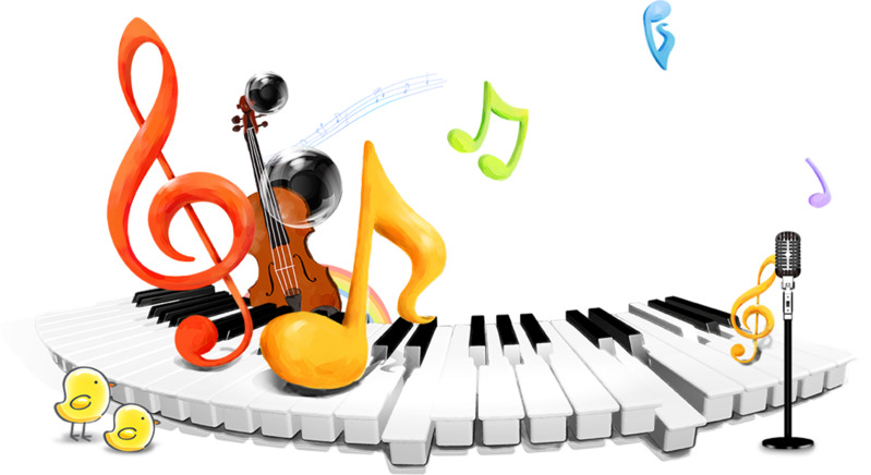 钢琴音乐补习班高清PNG透明免扣设计素材免费下载