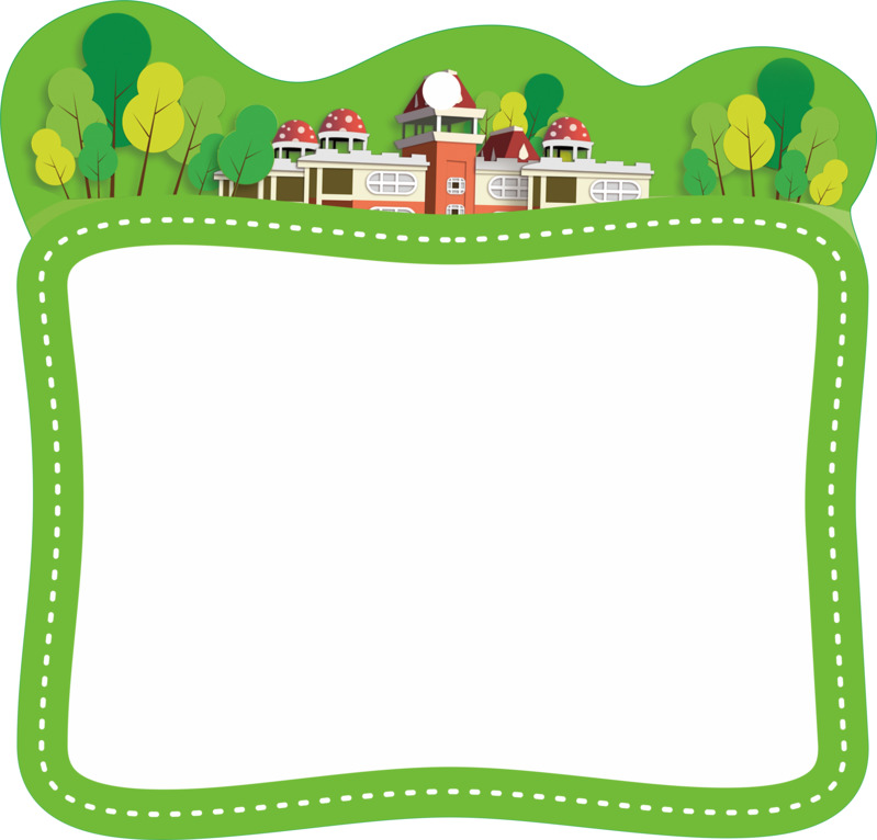 异型卡通边框高清PNG透明免扣设计素材免费下载