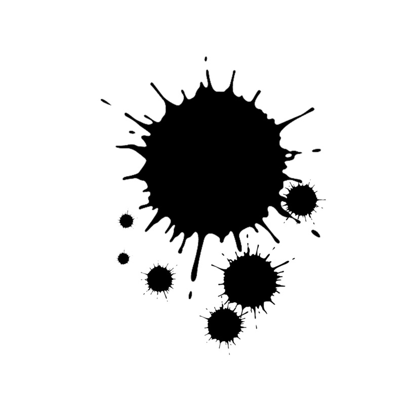 水墨笔刷笔画高清PNG透明免扣设计素材免费下载