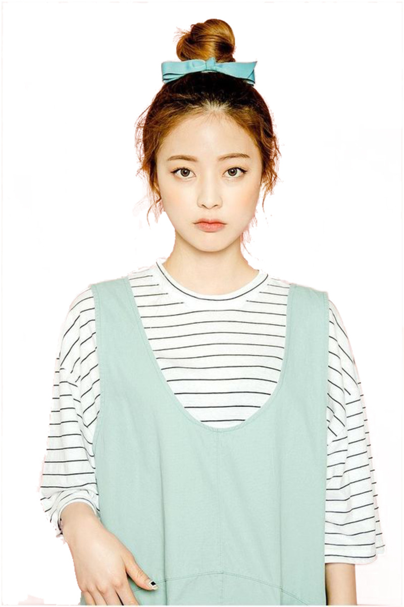 时尚日韩女装美少女蝴蝶结高清PNG透明免扣设计素材免费下载