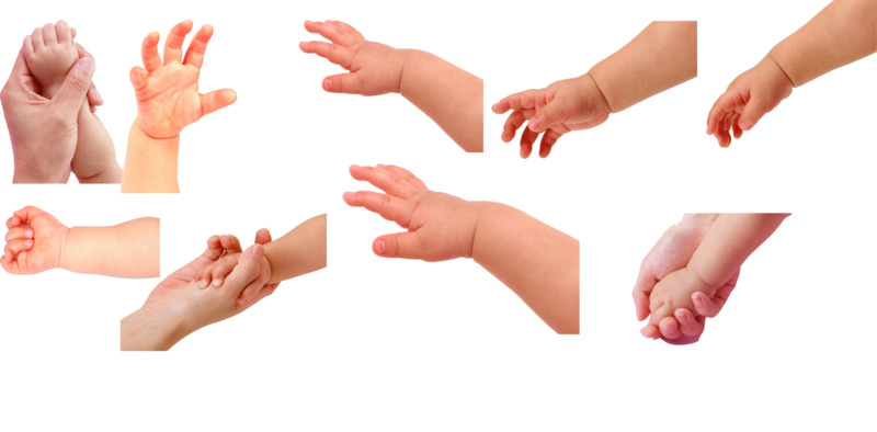 宝宝手势高清PNG透明免扣设计素材免费下载