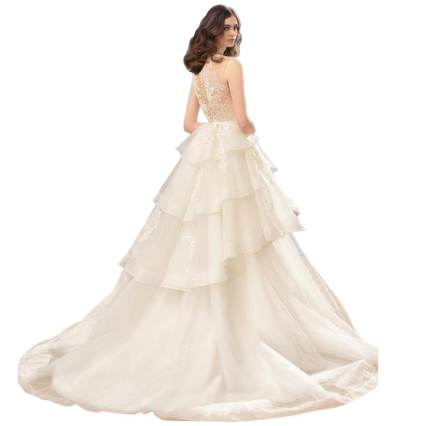 高清白色婚纱造型PNG透明免扣设计素材免费下载