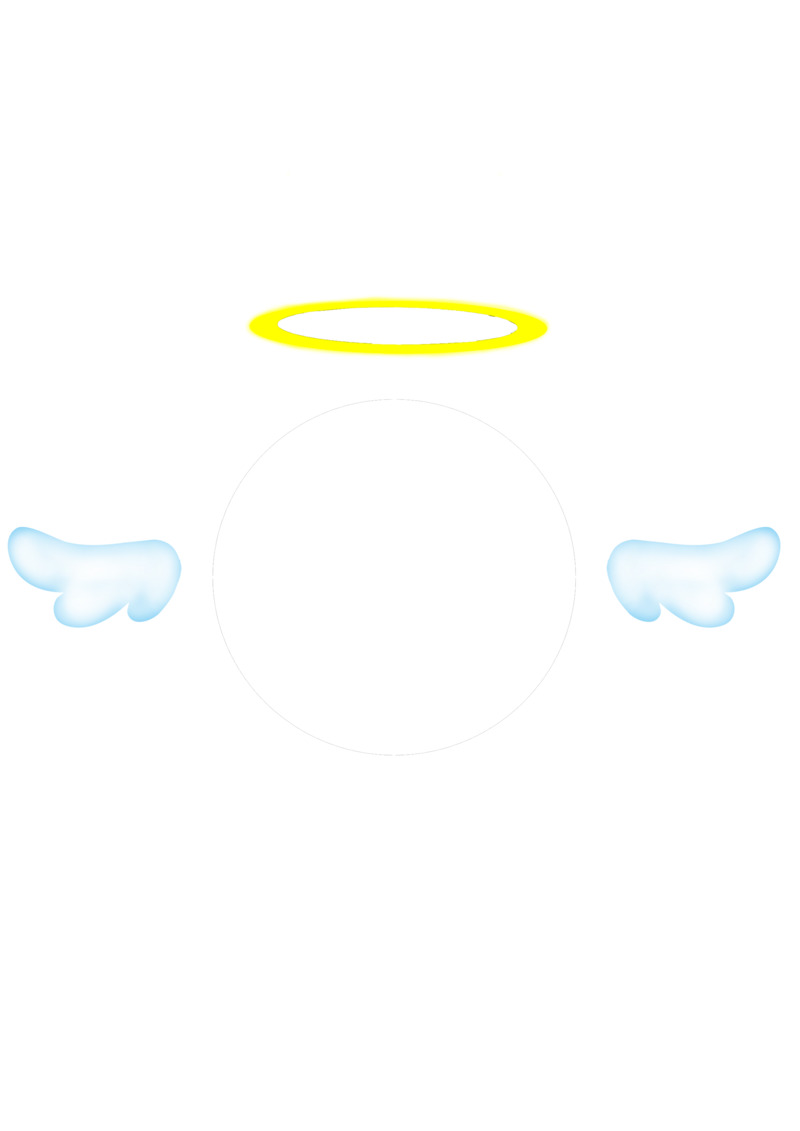 小天使治愈系清新边框高清PNG透明免扣设计素材免费下载