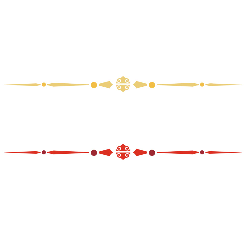 中国风分割线高清PNG透明免扣设计素材免费下载
