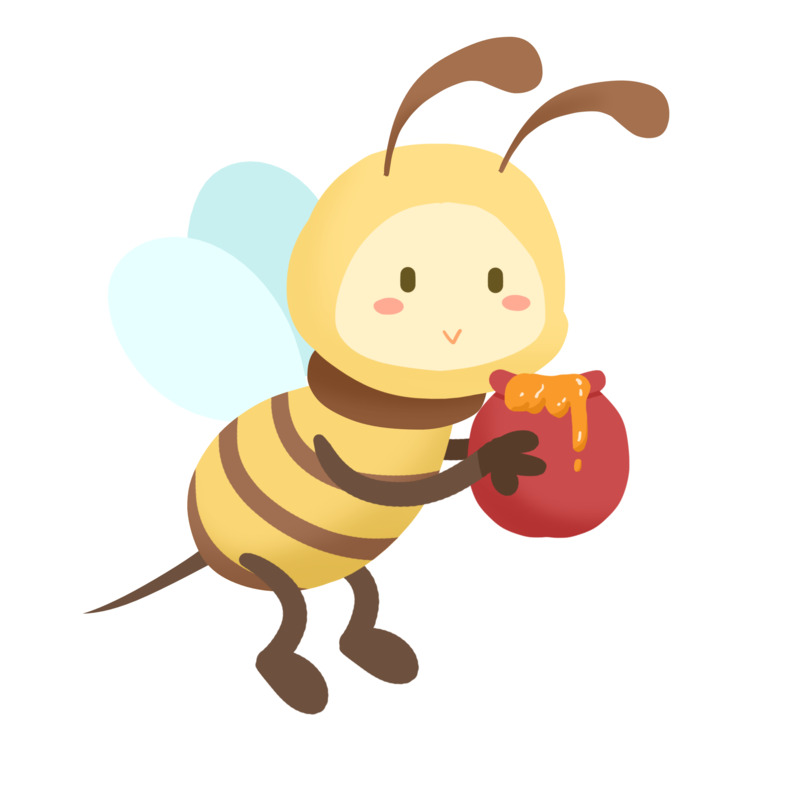 Q版蜜蜂高清免抠PNG透明图片设计素材免费下载