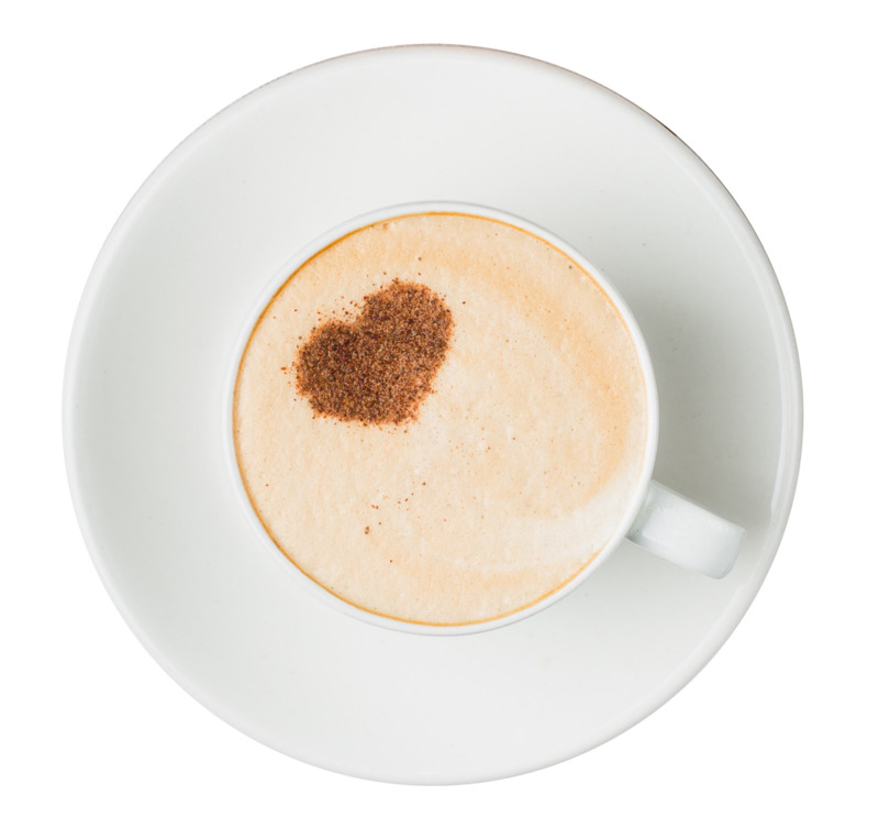 咖啡爱心牛奶饮料高清PNG透明免扣设计素材免费下载