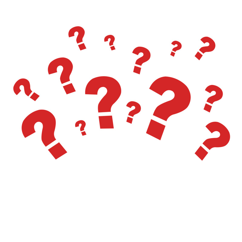 通用红色问号装饰图案高清PNG透明免扣设计素材免费下载