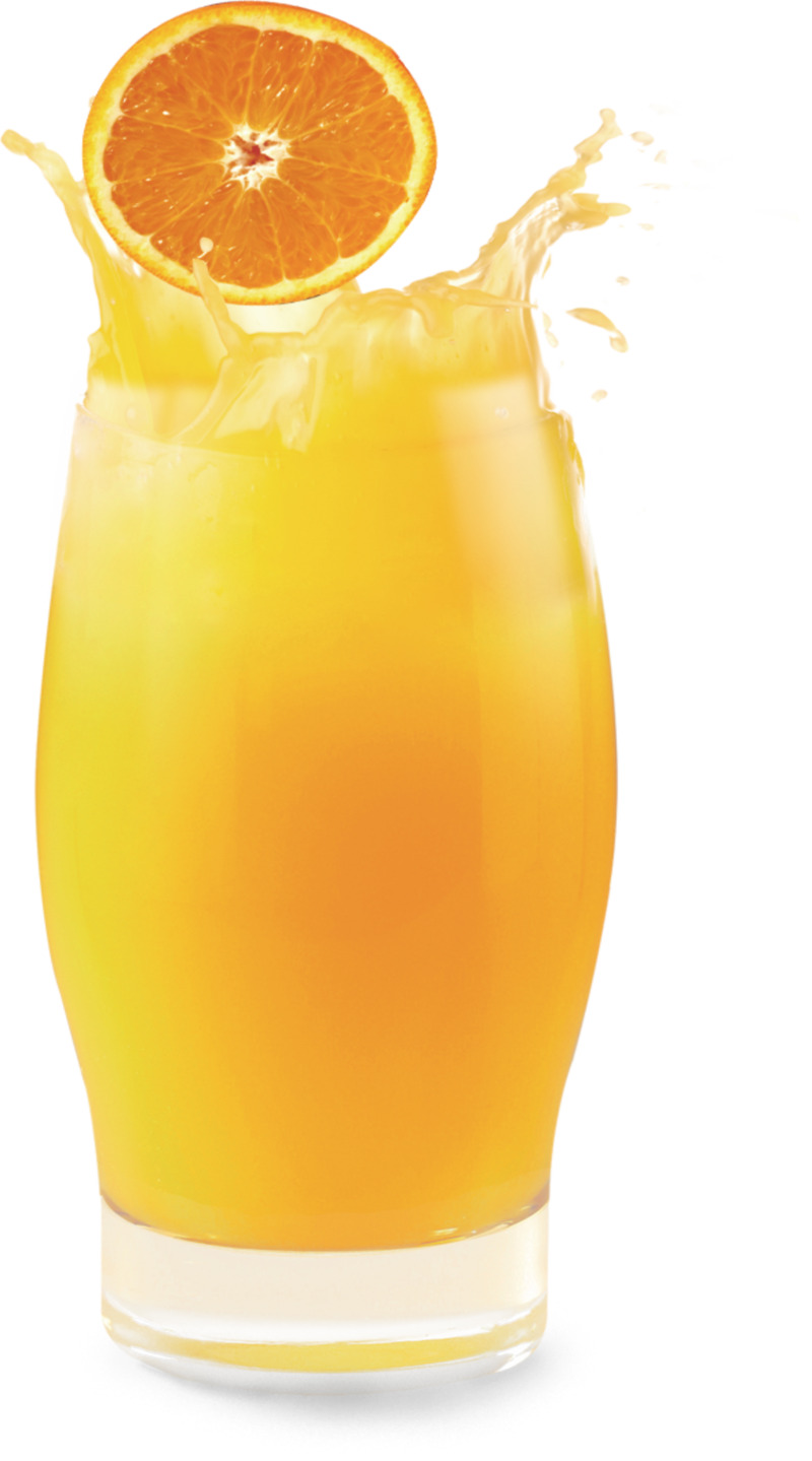 鲜榨甜橙汁高清PNG透明免扣设计素材免费下载
