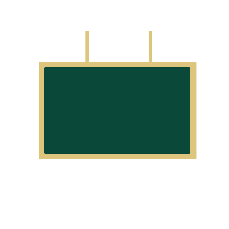 黑板高清PNG透明免扣设计素材免费下载