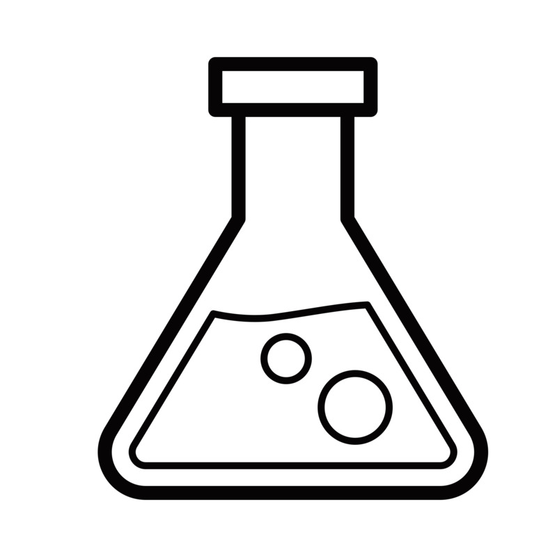 黑色创意化学反应瓶子高清PNG透明免扣设计素材免费下载