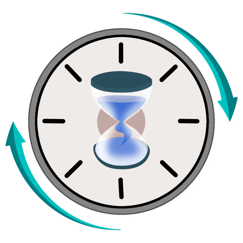 快速时间沙漏计时器高清PNG透明免扣设计素材免费下载