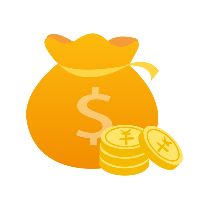 手绘金融袋子插画高清PNG透明免扣设计素材免费下载