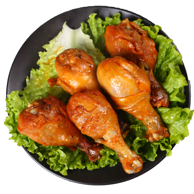 奥尔良琵琶腿烤鸡腿烧烤高清PNG透明免扣设计素材免费下载