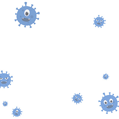 细菌新冠卡通疫情高清PNG透明免扣设计素材免费下载