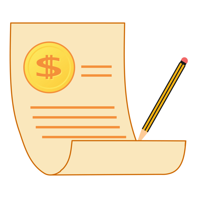 矢量金融流水记账账单高清PNG透明免扣设计素材免费下载