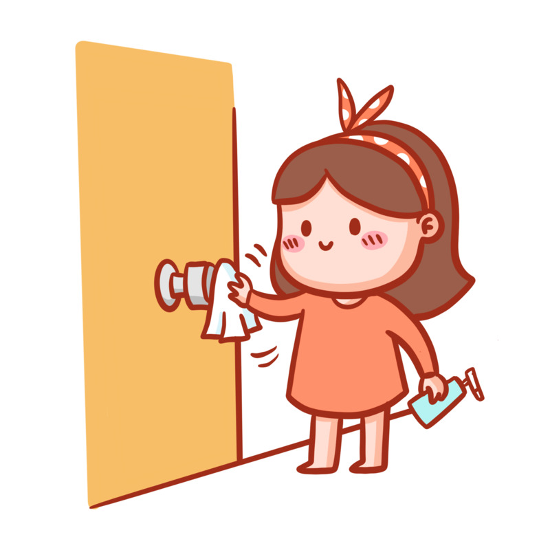 疫情防范消毒表情包高清PNG透明免扣设计素材免费下载