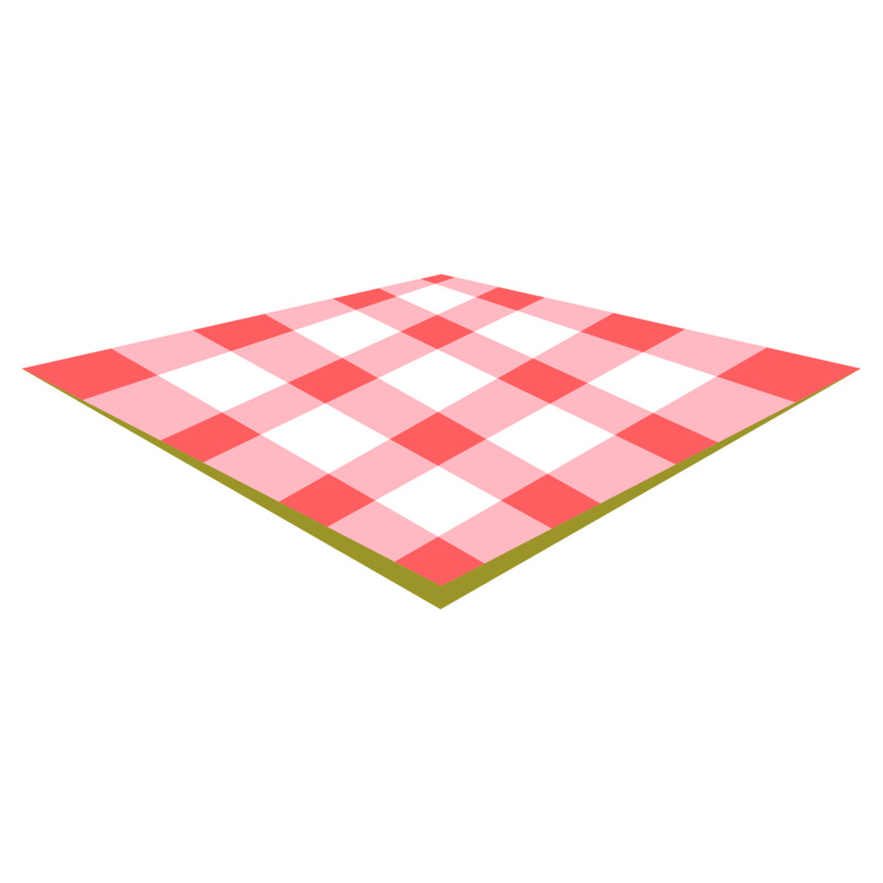 红色格子野餐布高清PNG透明免抠图设计素材免费下载