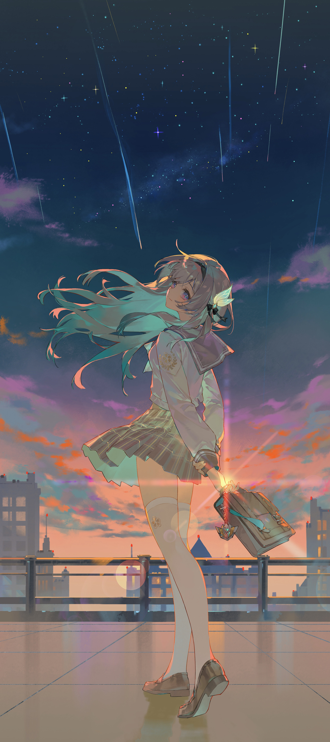 星穹铁道流萤双手背身后 4K竖屏手机高清壁纸1710x3840免费下载