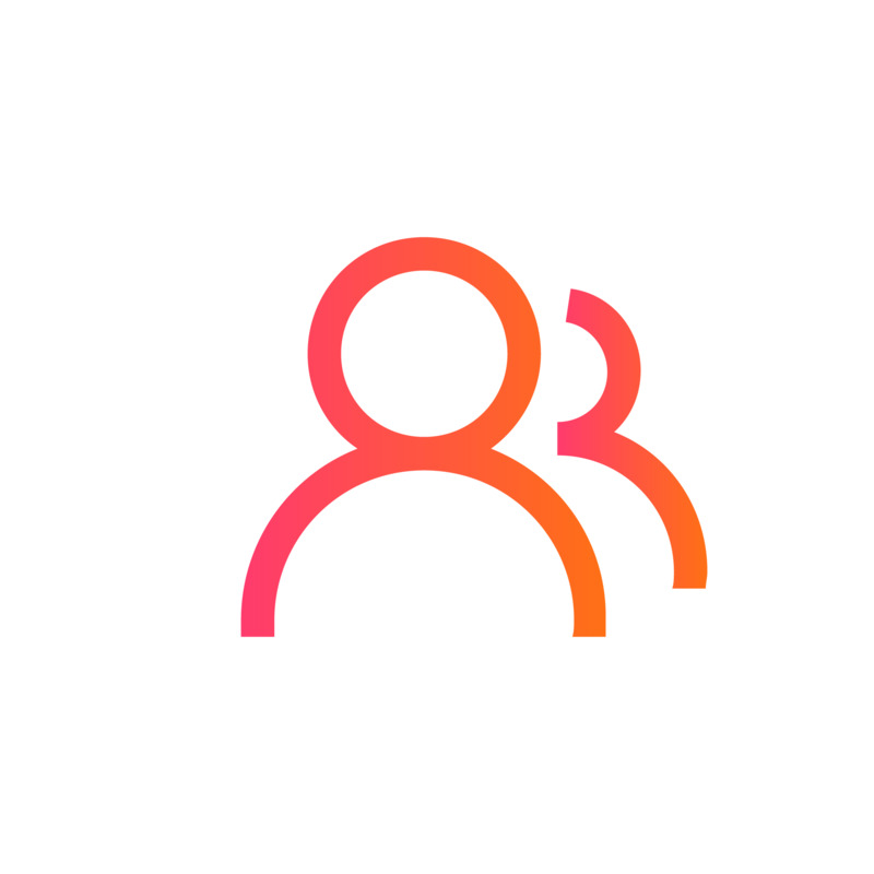 红色群组织图标免抠图高清PNG透明设计素材免费下载