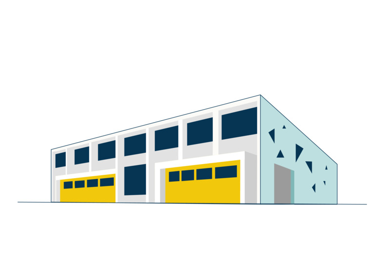 卡通工厂车间设计高清PNG透明免扣素材免费下载