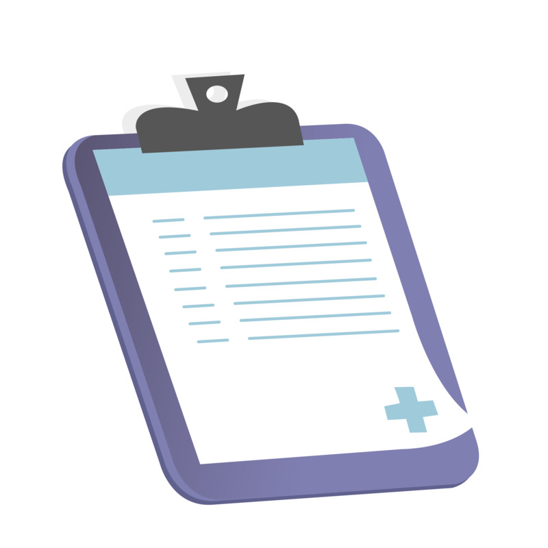 2.5D立体病人诊断病历高清PNG透明免扣设计素材免费下载