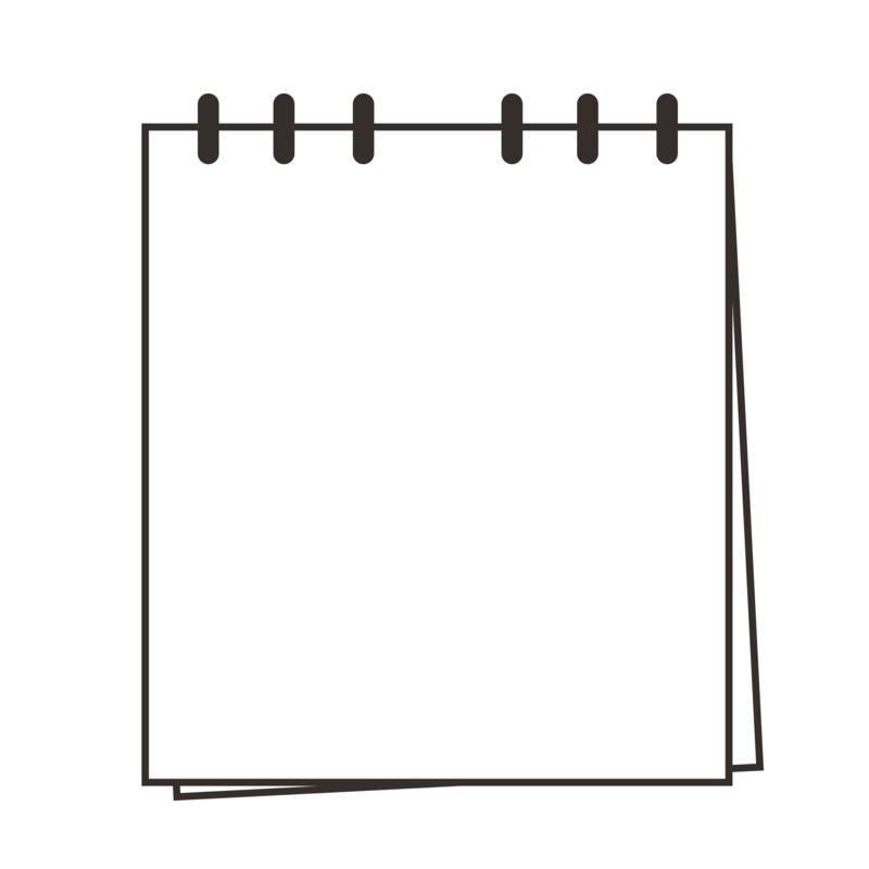 简约便签纸边框高清PNG透明免扣设计素材免费下载