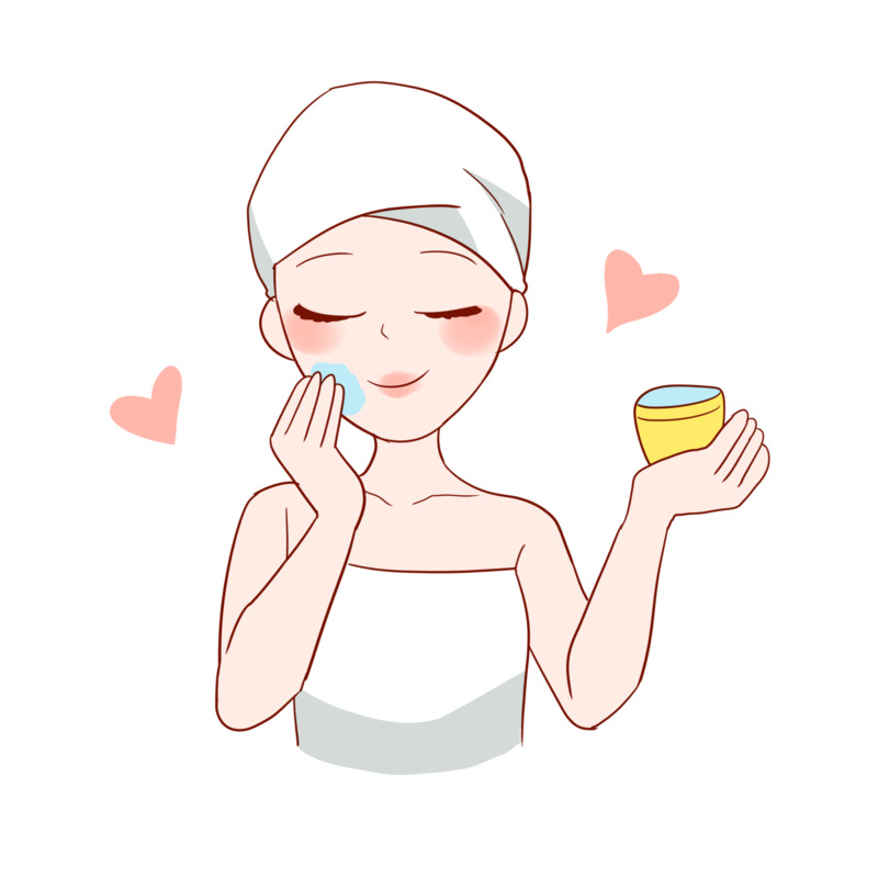 敷面膜美容美妆高清PNG透明免扣插画设计素材免费下载