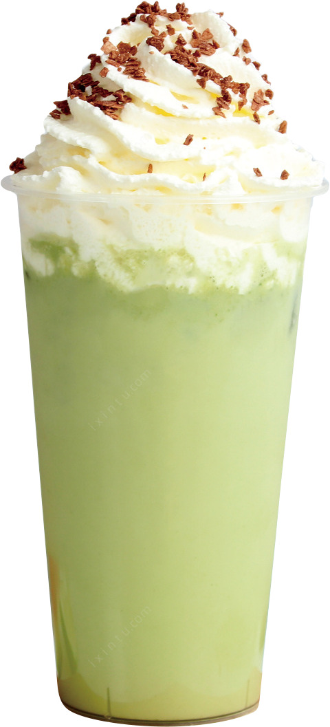 夏日抹茶雪顶高清PNG透明免扣设计素材免费下载