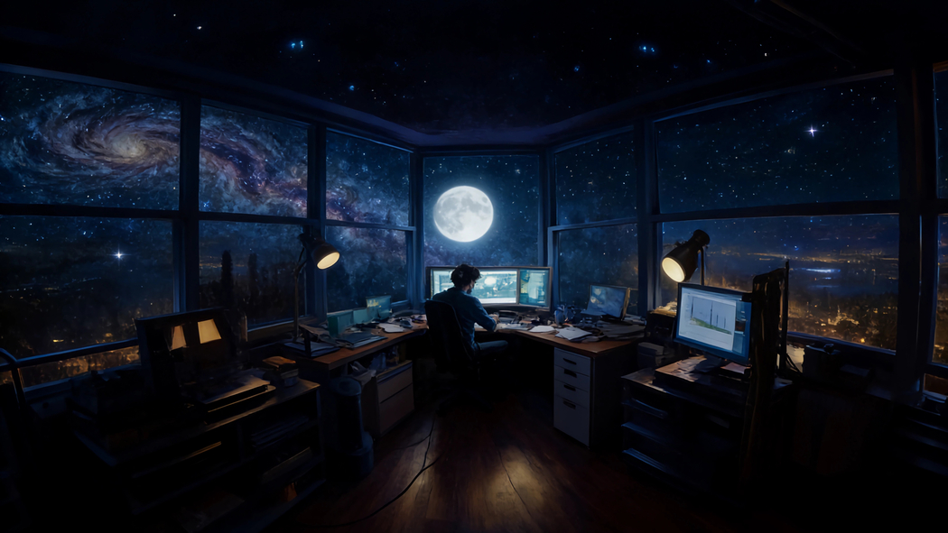 夜晚安静工作室一个人电脑台灯3840x2160高清车机横屏壁纸免费下载 夜晚安静工作室一个人电脑台灯3840x2160高清车机横屏壁纸免费下载