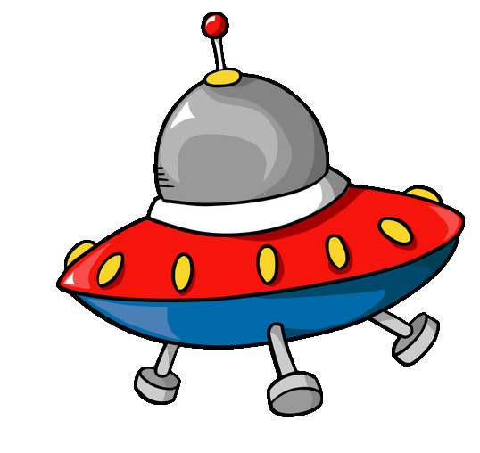 太空宇宙飞碟高清PNG透明漂浮元素设计素材免费下载