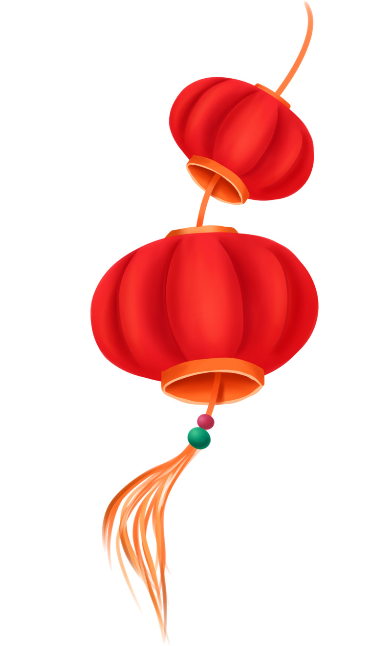 中国年中国风灯笼高清PNG透明漂浮装饰元素设计素材免费下载