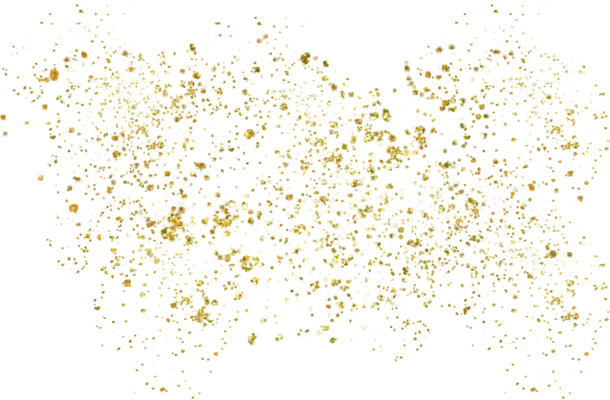 金色碎片高清PNG透明漂浮元素设计素材免费下载