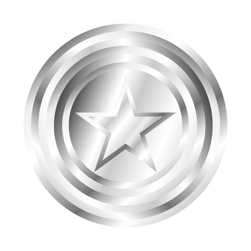 仿美队金属盾牌高清PNG透明漂浮元素设计素材免费下载