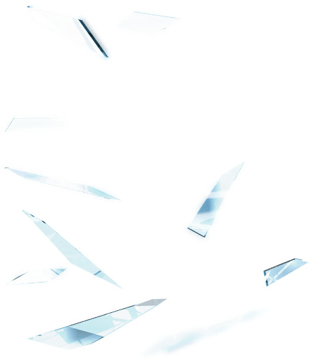 碎片玻璃高清PNG透明漂浮元素设计素材免费下载