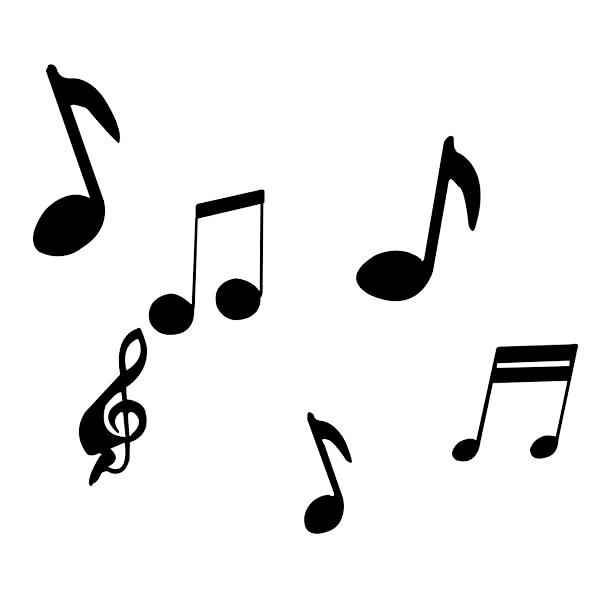 快乐漂浮音符高清PNG透明漂浮元素设计素材免费下载