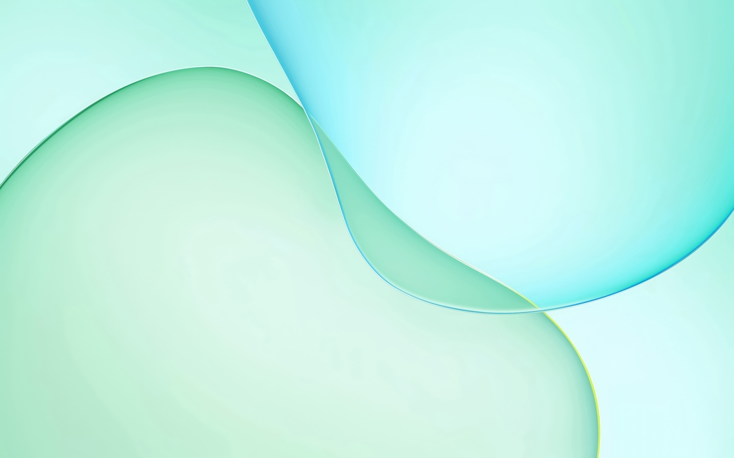柔和渐变绿色蓝色抽象设计5K高清电脑壁纸5120x3200免费下载