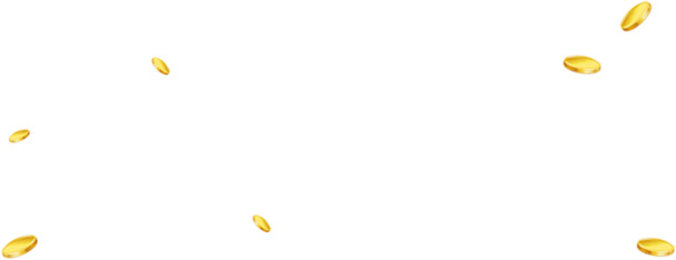 钱币漂浮装饰元素高清PNG透明图片-免费设计素材下载