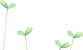 卡通插画美景发芽小草高清PNG透明漂浮元素设计素材免费下载