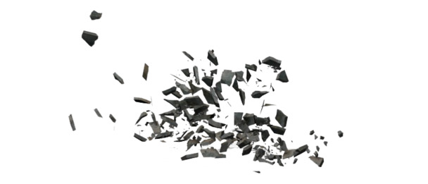 石头碎块高清PNG透明漂浮元素设计素材免费下载