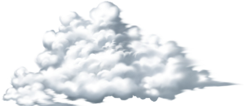 手绘云彩云雾高清PNG透明漂浮元素设计素材免费下载