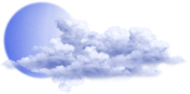 蓝紫色月亮图高清PNG透明漂浮元素设计素材免费下载