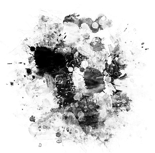 凌乱黑色墨水高清PNG透明漂浮元素设计素材免费下载